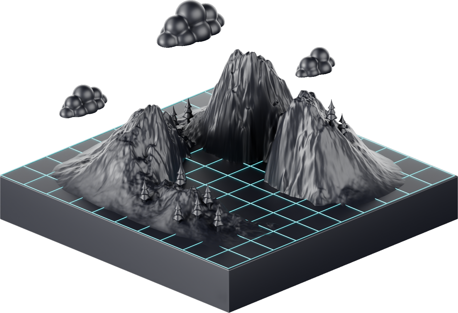 Digital Landscape Illustration
