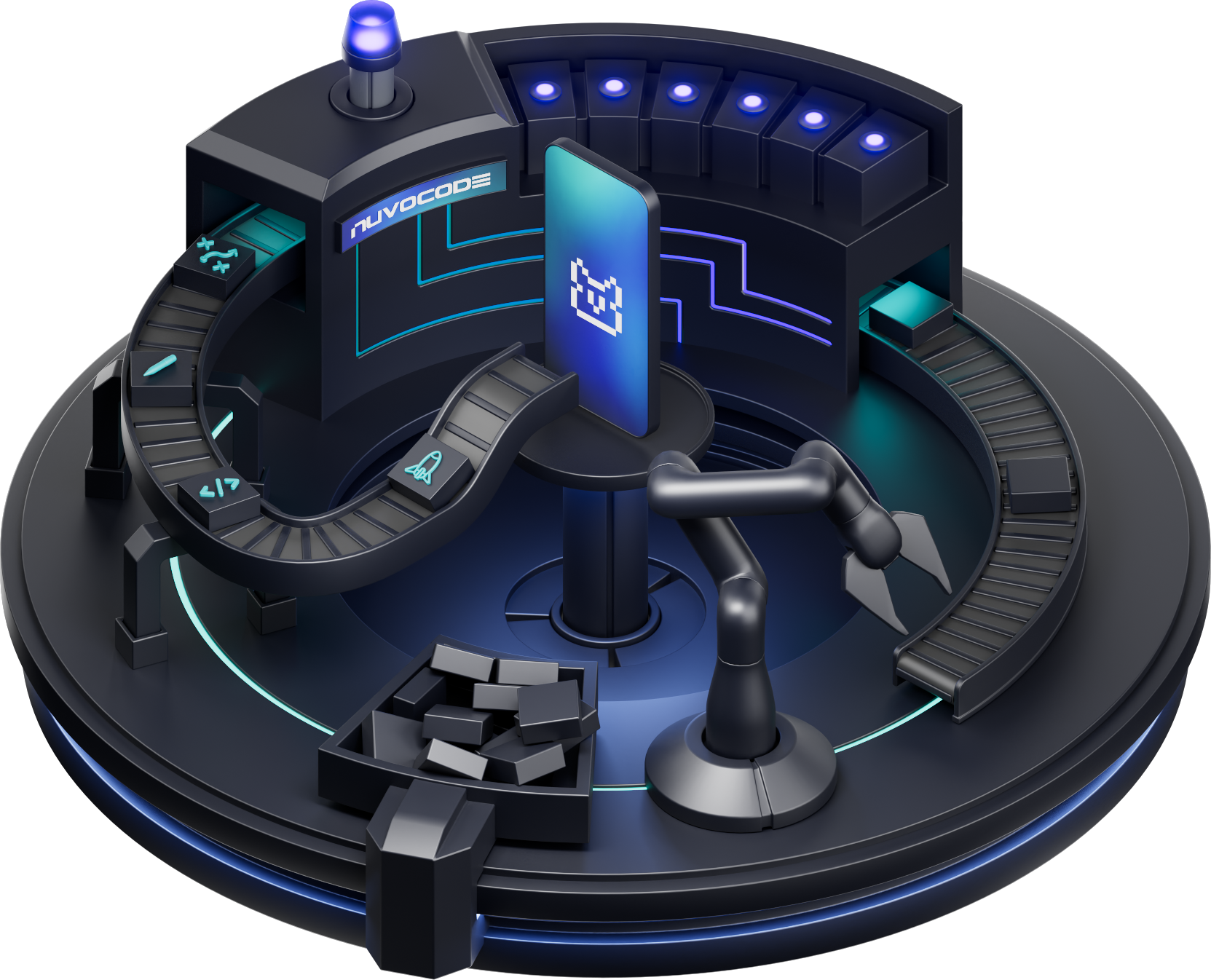 Technology Factory Illustration